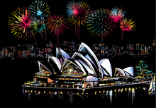 Laden Sie das Bild in den Galerie-Viewer, Kratzbild – Sydney in Australien