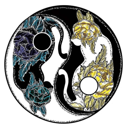 2D Holzpuzzle – Enigmatisches Yin Yang