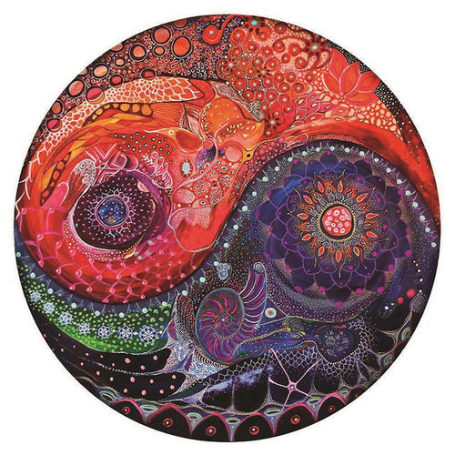 2D Holzpuzzle – Melodisches Yin Yang