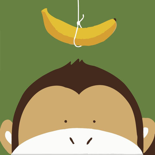 Malen nach Zahlen für Kinder | Affe mit Banane | Figured'Art