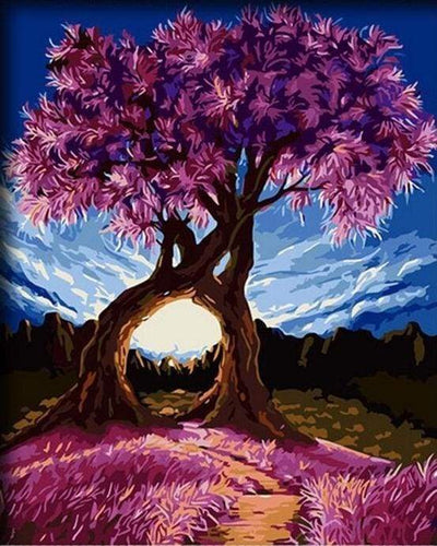 Malen nach Zahlen fŸr Erwachsene |ÊBaum der Wünsche | Figured'Art