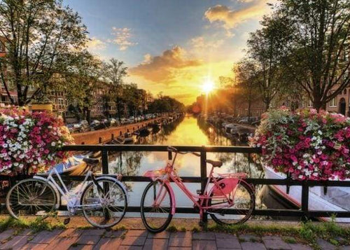 Malen nach Zahlen fŸr Erwachsene |ÊMorgengrauen in Amsterdam | Figured'Art