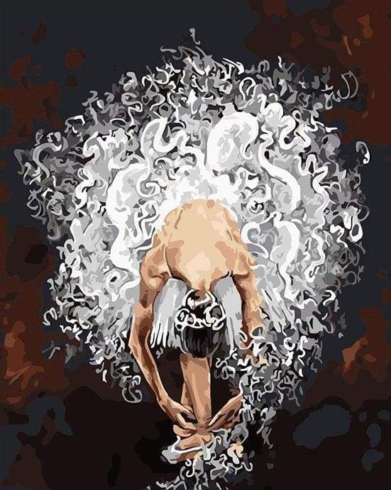 Malen nach Zahlen fŸr Erwachsene |ÊBückende Ballerina | Figured'Art