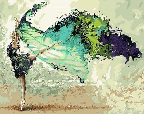 Malen nach Zahlen fŸr Erwachsene |ÊModerne Ballerina | Figured'Art