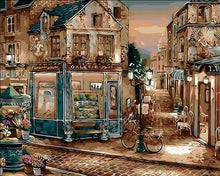 Laden Sie das Bild in den Galerie-Viewer, Malen nach Zahlen fŸr Erwachsene |ÊFahrrad in der Nähe der Galerie | Figured&#39;Art