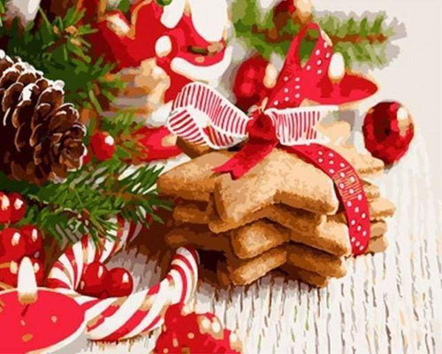 Malen nach Zahlen fŸr Erwachsene |ÊWeihnachtsplätzchen | Figured'Art