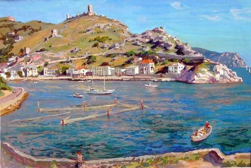 Malen nach Zahlen fŸr Erwachsene |ÊMeeresufer im Sommer | Figured'Art