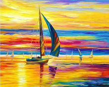 Laden Sie das Bild in den Galerie-Viewer, Malen nach Zahlen fŸr Erwachsene |ÊMeeresufer und Sonnenuntergang | Figured&#39;Art