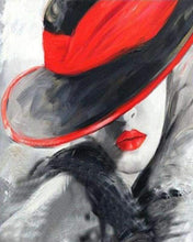 Laden Sie das Bild in den Galerie-Viewer, Diamond Painting – Frau mit rotem Hut