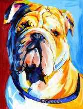 Laden Sie das Bild in den Galerie-Viewer, Malen nach Zahlen fŸr Erwachsene |ÊFarbiger Bulldog | Figured&#39;Art