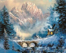 Laden Sie das Bild in den Galerie-Viewer, Malen nach Zahlen fŸr Erwachsene |ÊHütte im Schnee | Figured&#39;Art