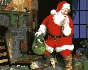 Malen nach Zahlen fŸr Erwachsene |ÊWeihnachtsgeschenk am Kamin | Figured'Art