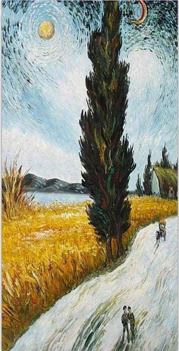 Malen nach Zahlen fŸr Erwachsene |ÊWeizenfeld unter der Sonne | Figured'Art