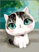Laden Sie das Bild in den Galerie-Viewer, Malen nach Zahlen fŸr Erwachsene |ÊKatze mit blauen Augen | Figured&#39;Art