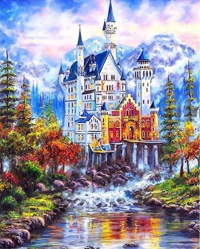 Malen nach Zahlen fŸr Erwachsene |ÊMärchenschloss | Figured'Art
