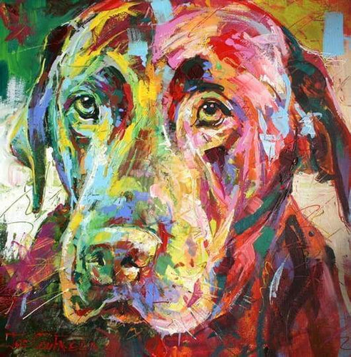 Malen nach Zahlen fŸr Erwachsene |ÊTrauriger Hund | Figured'Art