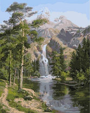 Laden Sie das Bild in den Galerie-Viewer, Malen nach Zahlen fŸr Erwachsene |ÊWasserfall in den Bergen | Figured&#39;Art