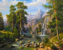 Laden Sie das Bild in den Galerie-Viewer, Malen nach Zahlen fŸr Erwachsene |ÊWasserfälle im Wald | Figured&#39;Art