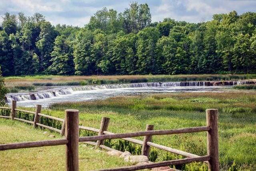 Malen nach Zahlen fŸr Erwachsene |ÊWasserfälle über dem Fluss | Figured'Art
