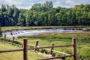 Malen nach Zahlen fŸr Erwachsene |ÊWasserfälle über dem Fluss | Figured'Art