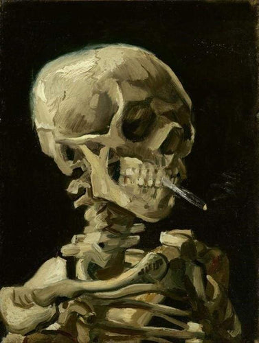 Malen nach Zahlen fŸr Erwachsene |ÊRauchender Totenkopf | Figured'Art