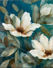 Laden Sie das Bild in den Galerie-Viewer, Malen nach Zahlen fŸr Erwachsene |ÊDunkelweiße Blumen | Figured&#39;Art