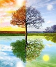 Laden Sie das Bild in den Galerie-Viewer, Diamond Painting, 4 Jahreszeiten Baum 2