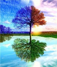 Laden Sie das Bild in den Galerie-Viewer, Diamond Painting, 4 Jahreszeiten Baum