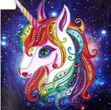 Laden Sie das Bild in den Galerie-Viewer, Diamond Painting, Einhorn abstrakt