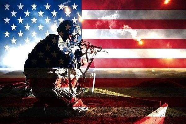 Diamond Painting, Amerikanischer Soldat