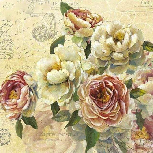 Diamond Painting, Blumenstrauß antik