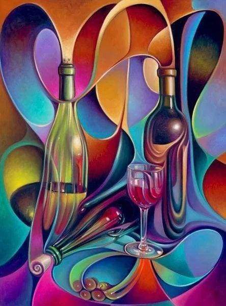 Diamond Painting, Schöne Flaschen