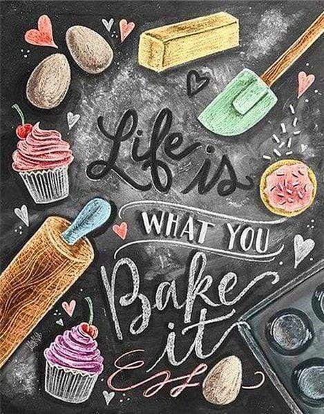 Diamond Painting, Bake it