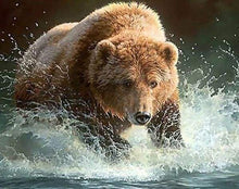 Laden Sie das Bild in den Galerie-Viewer, Diamond Painting, Bär im Fluss