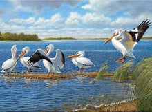 Laden Sie das Bild in den Galerie-Viewer, Diamond Painting, Vögel auf dem See