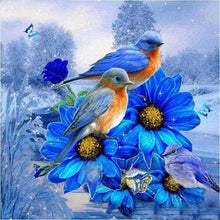 Laden Sie das Bild in den Galerie-Viewer, Diamond Painting, Blaue Vögel