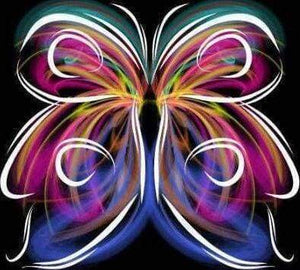 Diamond Painting, Heller Schmetterling