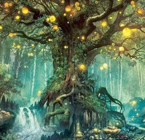 Diamond Painting, Heller Baum