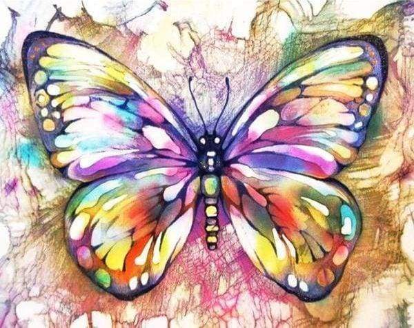 Diamond Painting, Schmetterling und Farben