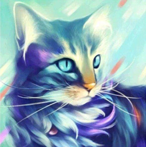 Diamond Painting, Katzen abstrakt
