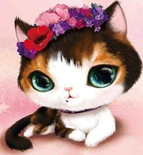 Laden Sie das Bild in den Galerie-Viewer, Diamond Painting, Katze mit grünen Augen