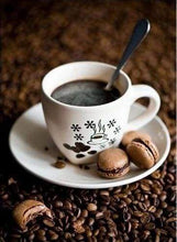 Laden Sie das Bild in den Galerie-Viewer, Diamond Painting, Kaffee und Makronen