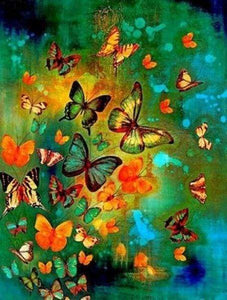 Diamond Painting, Bunte Schmetterlinge