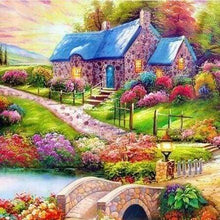 Laden Sie das Bild in den Galerie-Viewer, Diamond Painting, Buntes Landhaus