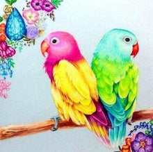 Laden Sie das Bild in den Galerie-Viewer, Diamond Painting, Bunte Sittiche