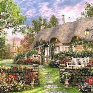 Diamond Painting, Landhaus