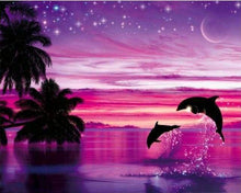 Laden Sie das Bild in den Galerie-Viewer, Diamond Painting, Delfin Spass