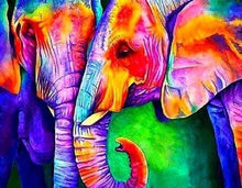 Laden Sie das Bild in den Galerie-Viewer, Diamond Painting, Elephantpaar