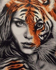 Diamond Painting, Weiblicher Tiger