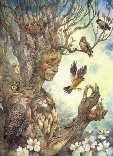 Diamond Painting, Weiblicher Baum